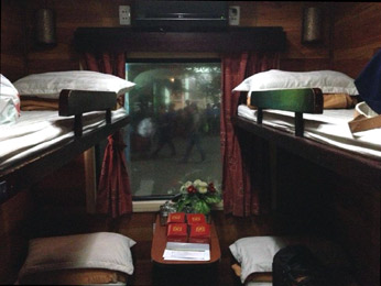 Golden Trains 4-berth sleeper between Saigon (HCMC) and Nha Trang