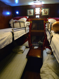 Orient Express sleeper on train to Lao Cai