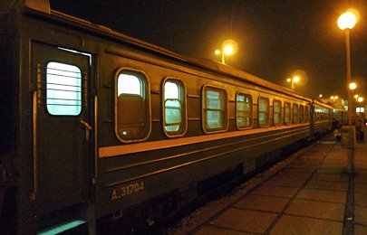 Soft seats car on train LC3 from Hanoi to Lao Cai