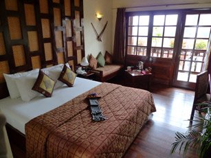 A deluxe room at the Victoria Hotel, Sapa