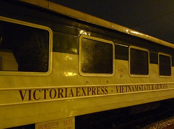 The Victoria Express train from Hanoi to Lao Cai