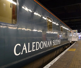 The sleeper to Fort William on the West Highland Line, boarding in London
