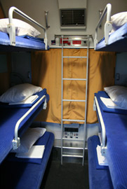 6-berth couchette compartment