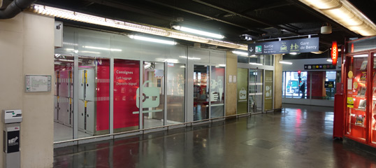 Gare de Lyon left luggage lockers