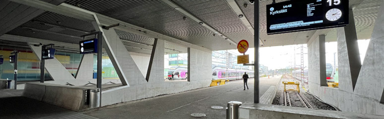 Helsinki central station platforms