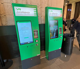 Ticket machines at Helsinki station