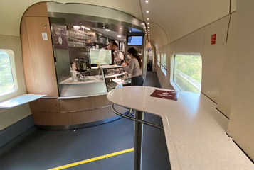 Bar counter car on an ICE4 train