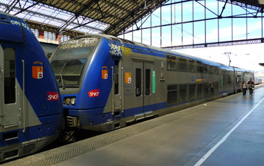TER regional train from Marseille to Nice