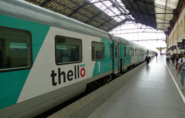 The Thello train from Marseille to Milan