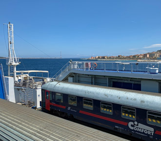 A sleeper train from Milan to Sicily on the train ferry