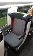 TGV Ocane 1st class seat
