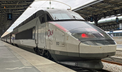 France's premier high-speed train:  The 186 mph TGV ...