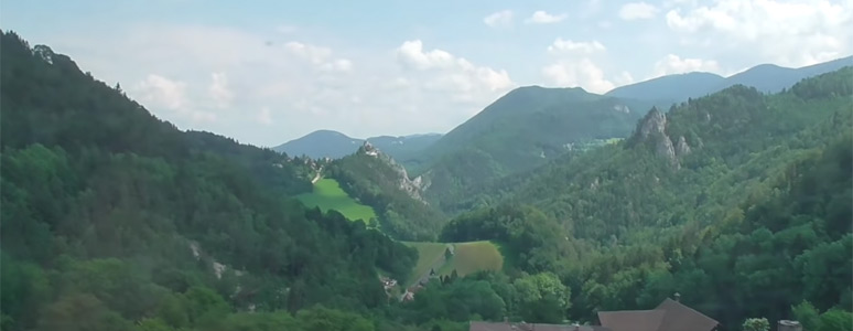 Scenery from the train on the Semmering Railway