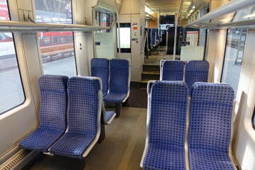 Inside the regional train