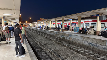Inside Luxor railway station