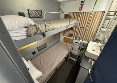 2-bed Elite sleeper from Cairo to Luxor & Aswan - night mode