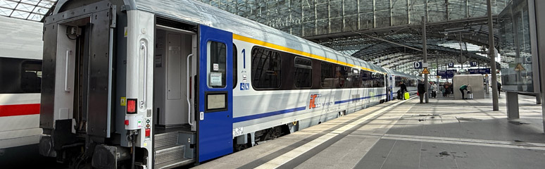 Berlin to Warsaw train about to leave Berlin Hbf