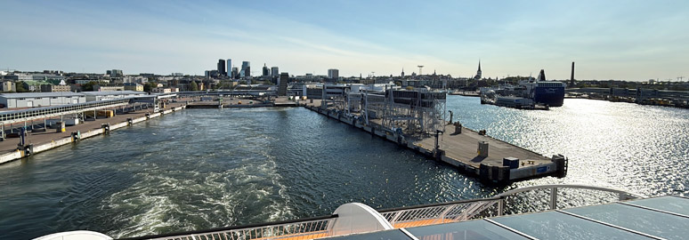 The Tallinn-Stockholm ferry sails from Tallinn