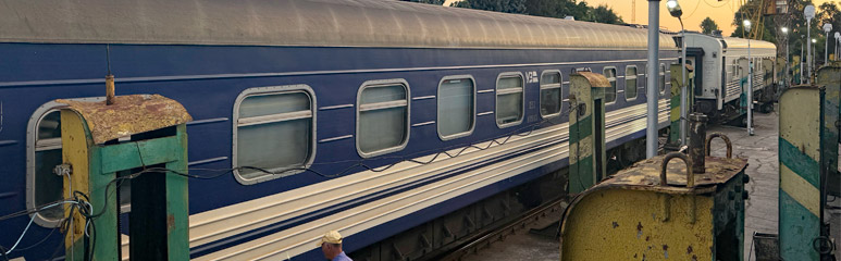 Bucharest to Kyiv train at Ungheni