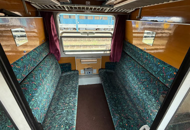 4 or 6-berth couchette compartment on Budapest-Brasov train