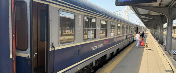 Dacia Express couchette car at Bucharest