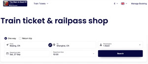 Buy train tickets for China through Distribusion