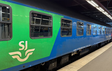 Hamburg-Stockholm SJ EuroNight at Stockholm Central