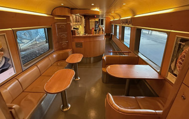 Cafe-bar on Stavanger-Kristiansand-Oslo train