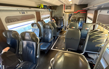 2nd class on the Vilnius to Riga train