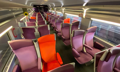 TGV 2nd class seats