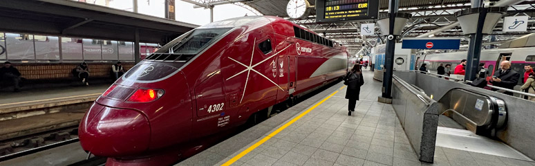 A Eurostar (formerly Thalys) to Paris at Brussels Midi