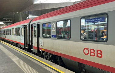 OBB intercity cars as used between Vienna & Bratislava
