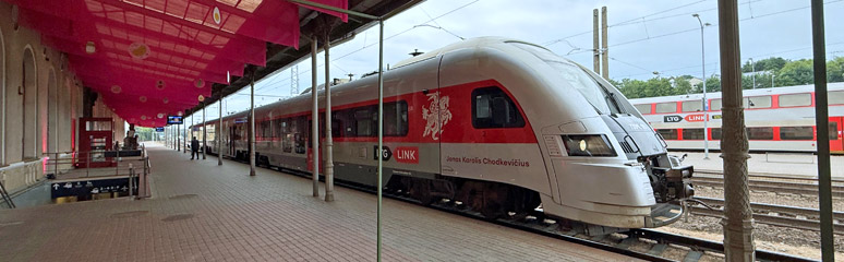 Vilnius to Riga traiin at Vilnius