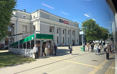 The train calls at Kaunas