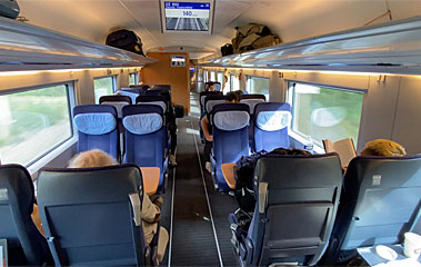 2nd class seats on a class 407 ICE3