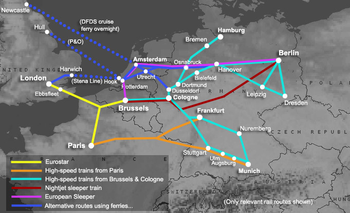 How To Travel By Train From London To Germany London To Cologne Frankfurt Berlin Munich Hamburg