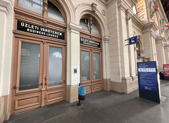 Location of first class lounge at Budapest Keleti railway station