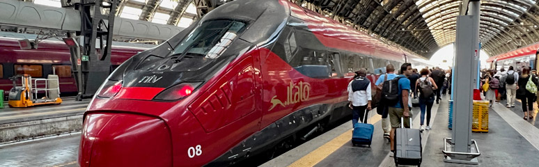 Italo EVO train at Milan Centrale