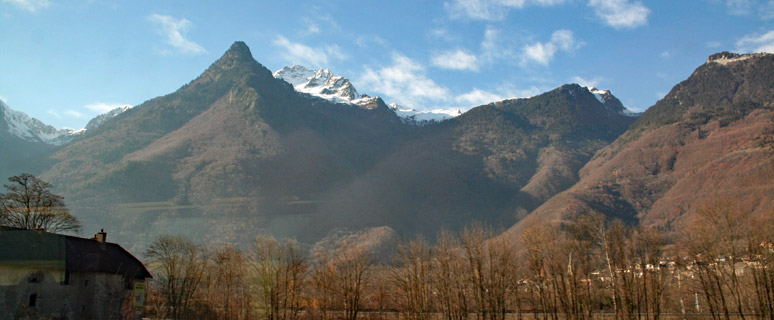 Mountains from the TGV train to Italy