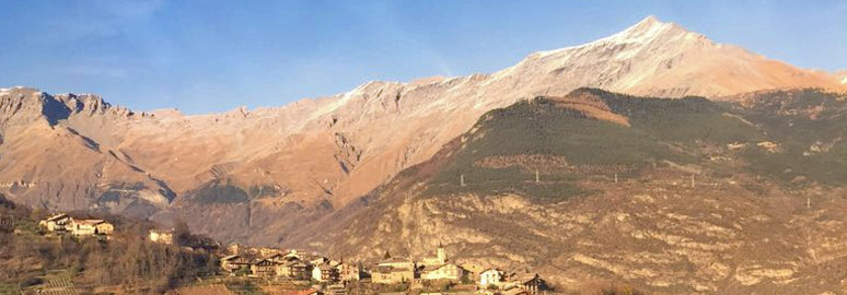 Scenery from the train between Oulx and Turin