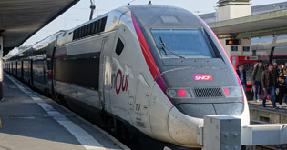 TGV train from Paris to Nice at Paris Gare de Lyon