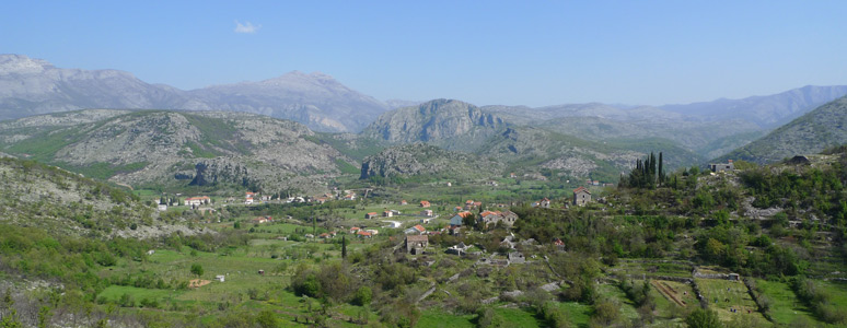 Scenery between Kolasin and Podgorica