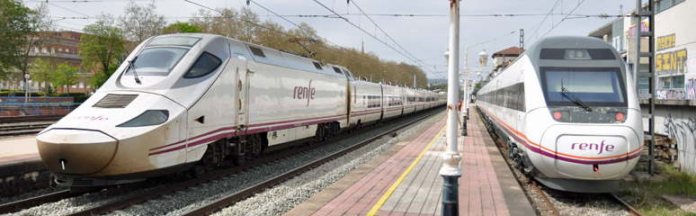 Alvia & Intercity trains at Vittoria