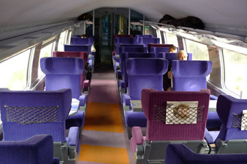 First class a TGV Duplex upper deck