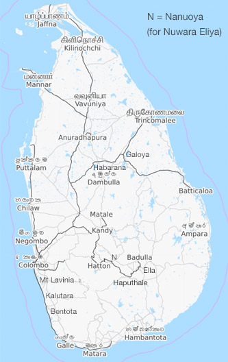 Sky Distance Map Sri Lanka Train Travel In Sri Lanka | Timetables, Fares & Ticket Booking
