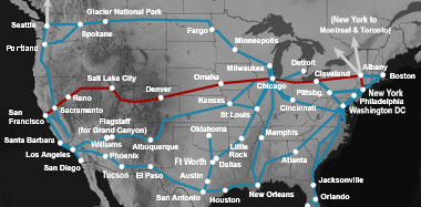 Train Travel Usa Map Across the USA by train, in pictures   Amtrak's California Zephyr
