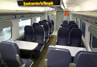 Seats on the high-speed train from London to Dover