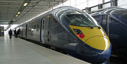 High-speed train from London St Pancras to Dover