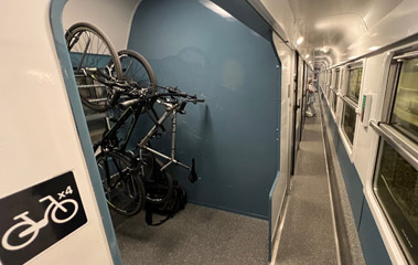 Bike space on French overnight train