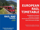 European rail map and timetable